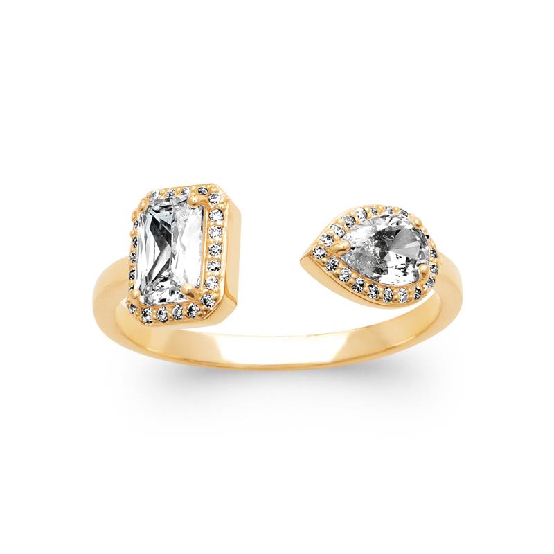 Coque de Nacre Bague plaqué or 20015310