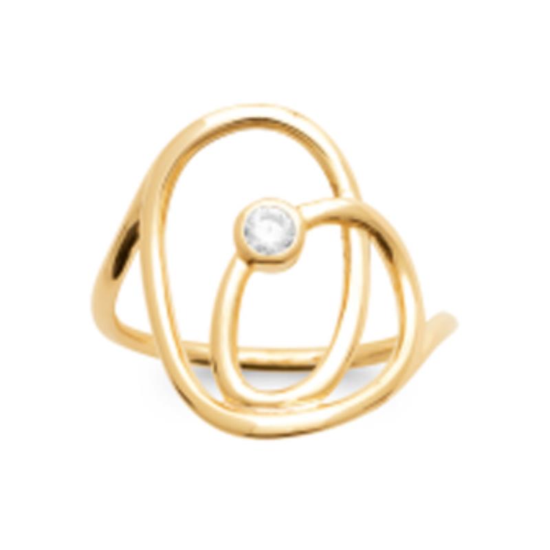 Coque de Nacre Bague plaqué or 2978310