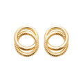 Coque de Nacre Puces d'oreilles plaqué or 23048200