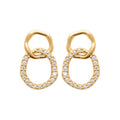 Coque de Nacre Boucles d'oreilles plaqué or 23028710