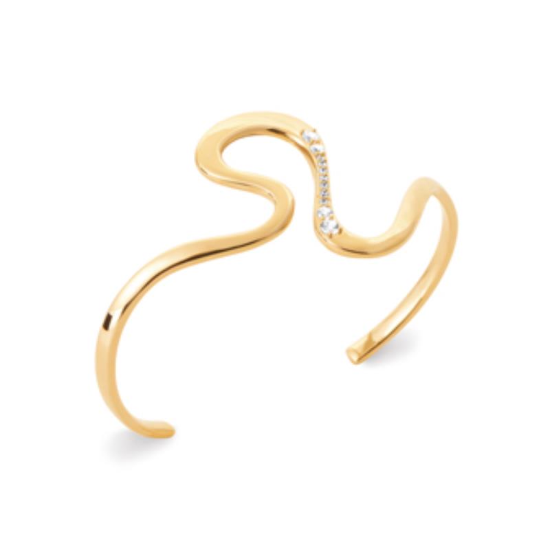 Coque de Nacre Bracelet jonc plaqué or 974224