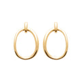 Coque de Nacre Boucles d'oreilles pendantes plaqué or 23051100