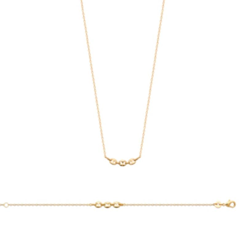 Coque de Nacre Collier plaqué or 921842