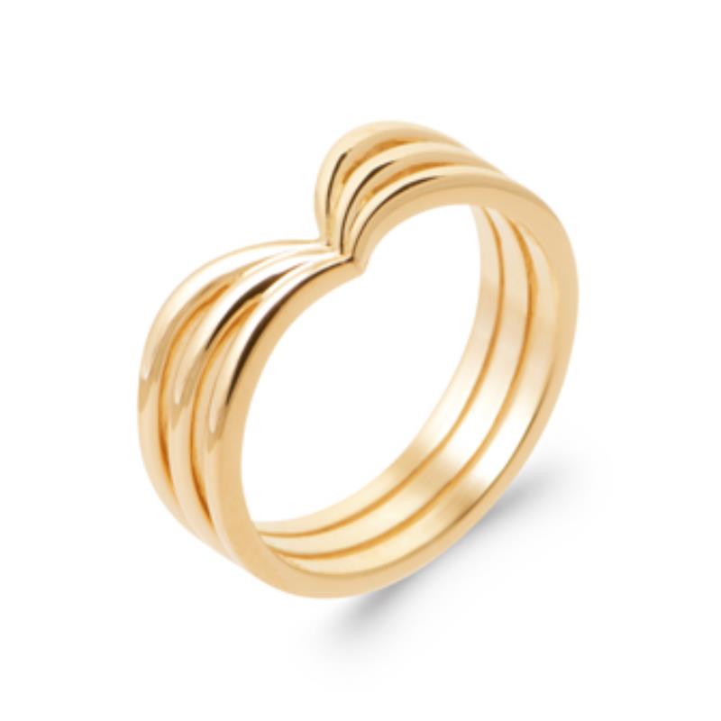 Coque de Nacre Bague plaqué or 2976600