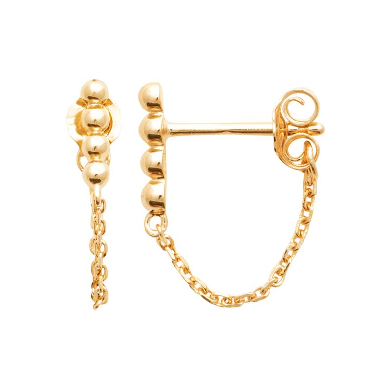 Coque de Nacre Boucles d'oreilles pendantes plaqué or 23057900