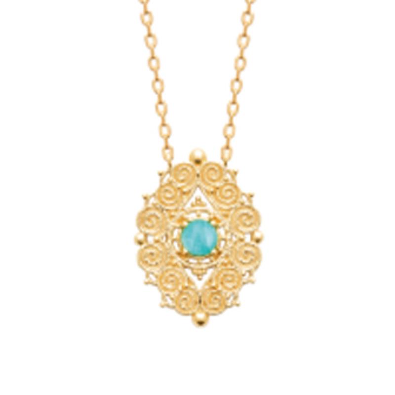 Coque de Nacre Collier plaqué or 974043