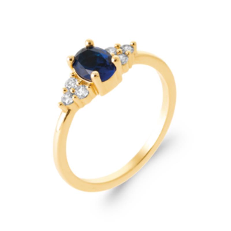 Coque de Nacre Bague solitaire plaqué or 2973240