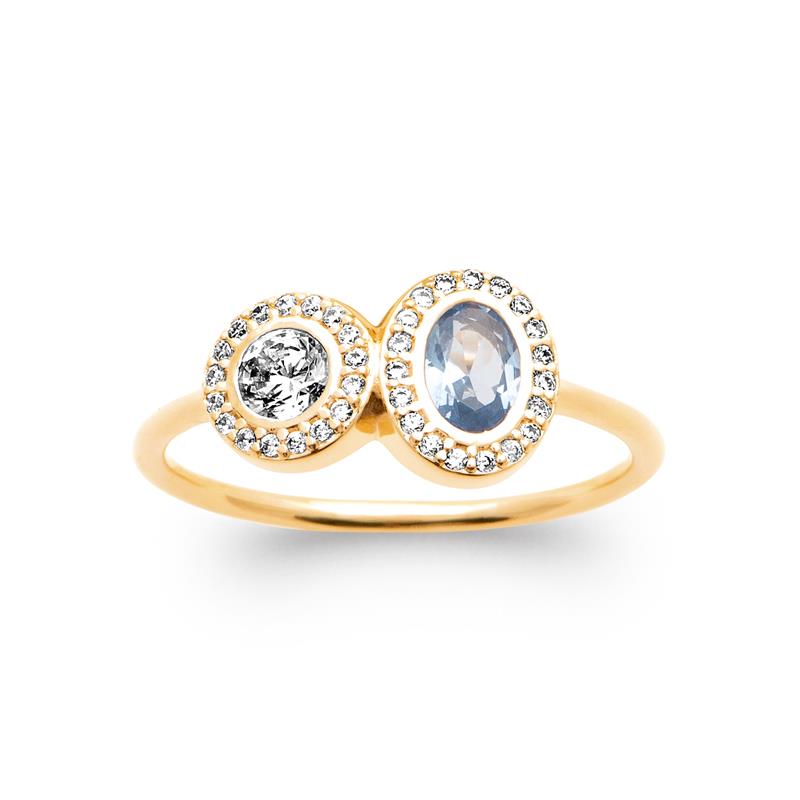 Coque de Nacre Bague plaqué or 20017660
