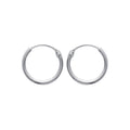 Coque de Nacre Créoles argent 10214