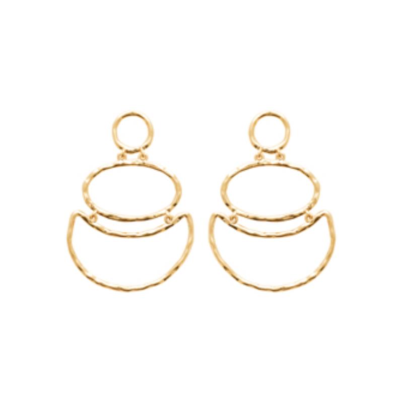 Coque de Nacre Boucles d'oreilles pendantes plaqué or 23035000