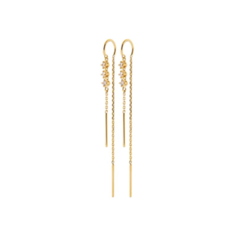 Coque de Nacre Boucles d'oreilles pendantes plaqué or 23019510