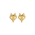Coque de Nacre Puces d'oreilles plaqué or 2530100