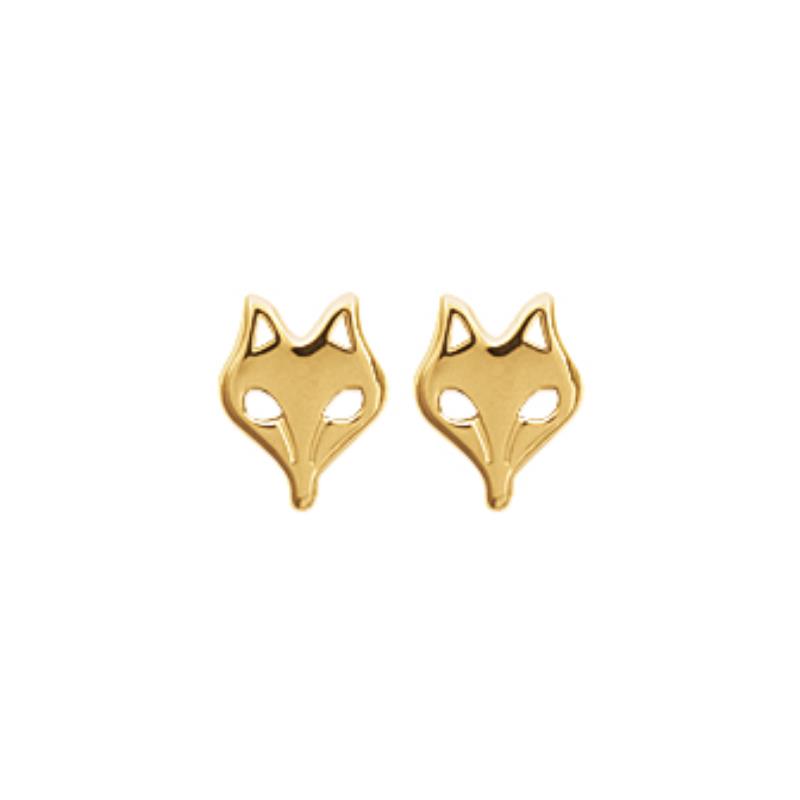 Coque de Nacre Puces d'oreilles plaqué or 2530100