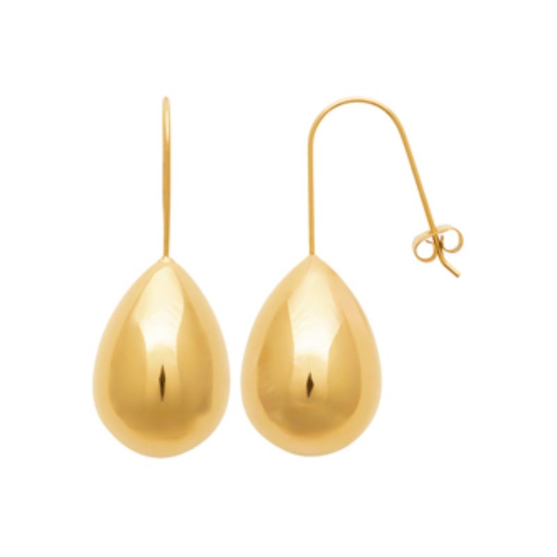 Coque de Nacre Boucles d'oreilles acier doré 3115109