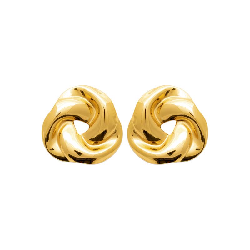 Coque de Nacre Boucles d'oreilles acier doré 3126809