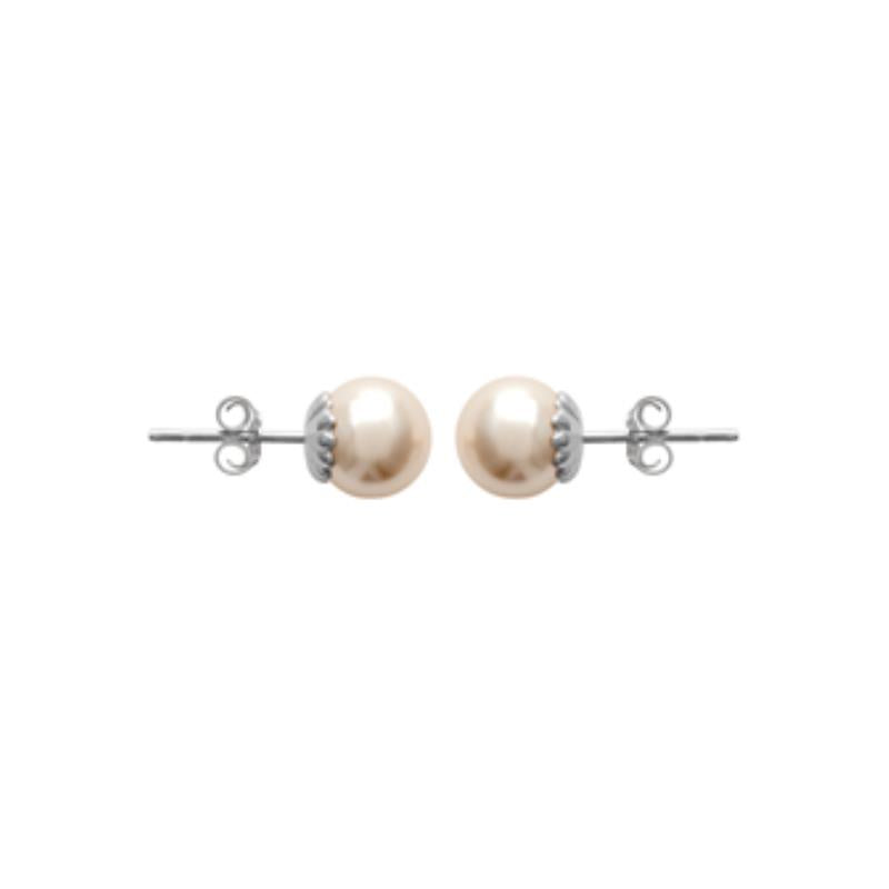 Coque de Nacre Boucles d'oreilles argent 152608