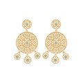 Coque de Nacre Boucles d'oreilles pendantes plaqué or 23076730