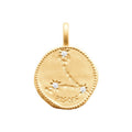 Coque de Nacre Pendentif zodiaque plaqué or 27687102