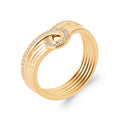 Coque de Nacre Bague plaqué or 2990110