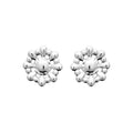 Coque de Nacre Puces d'oreilles argent 73073100