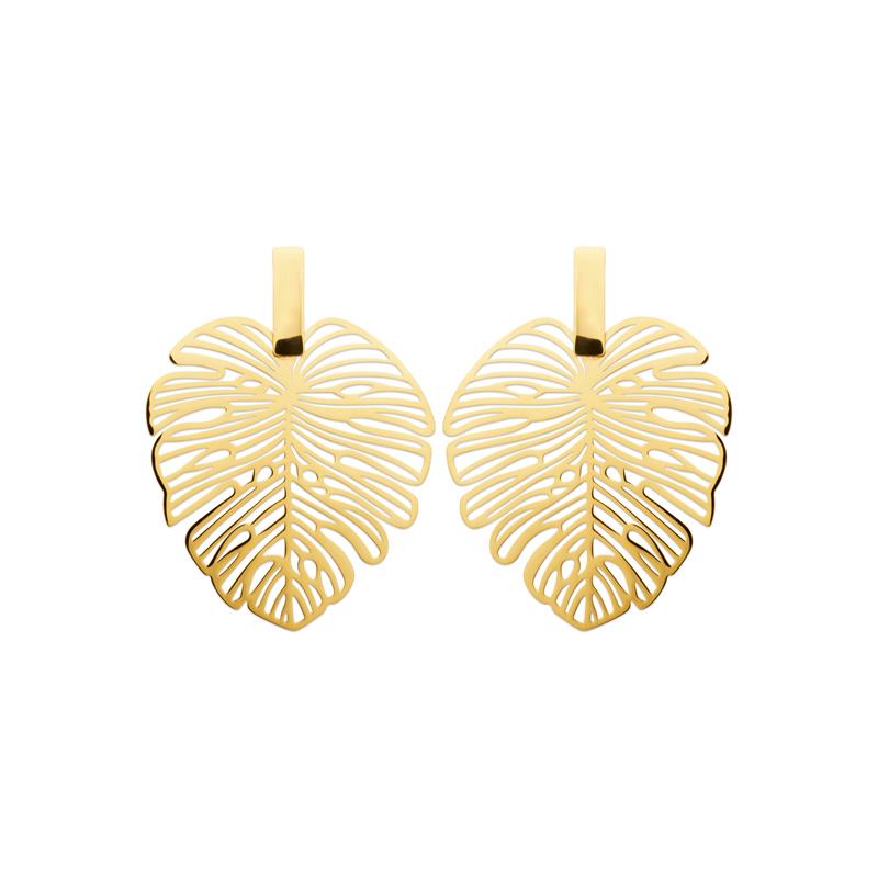 Coque de Nacre Boucles d'oreilles pendantes acier doré 3131909