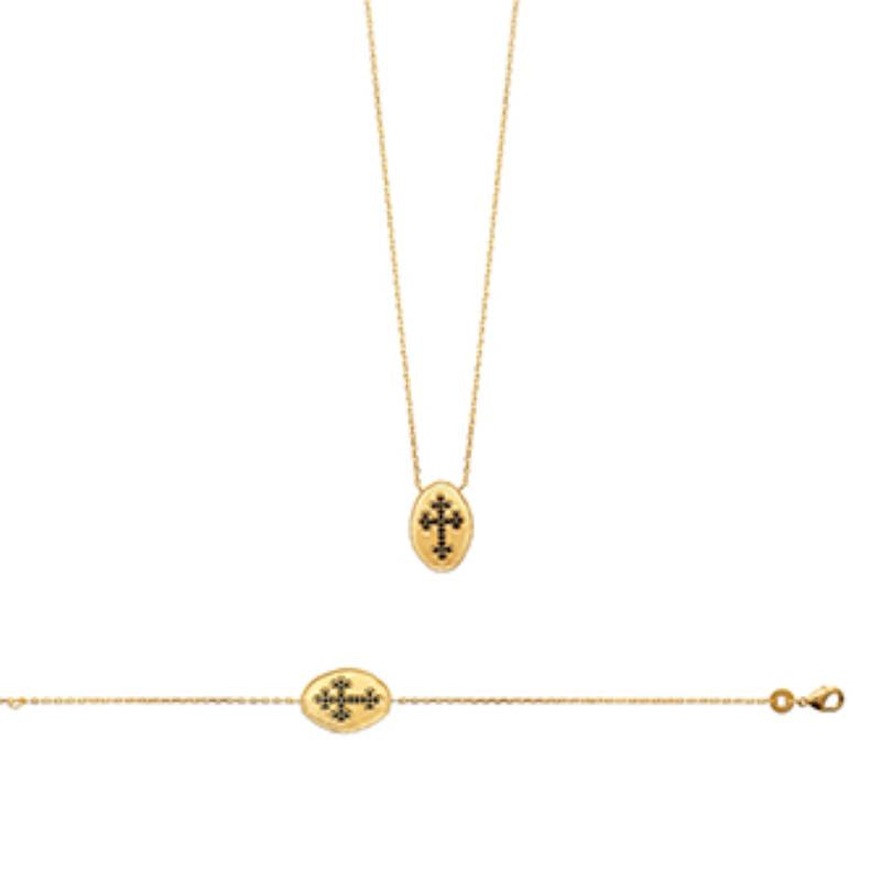 Coque de Nacre Bracelet plaqué or 973089