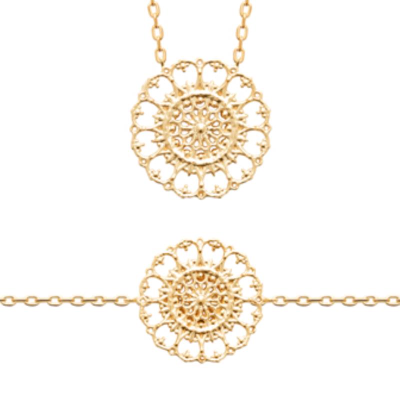 Coque de Nacre Collier plaqué or 922161