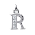 Coque de Nacre Pendentif initiale argent 186011017