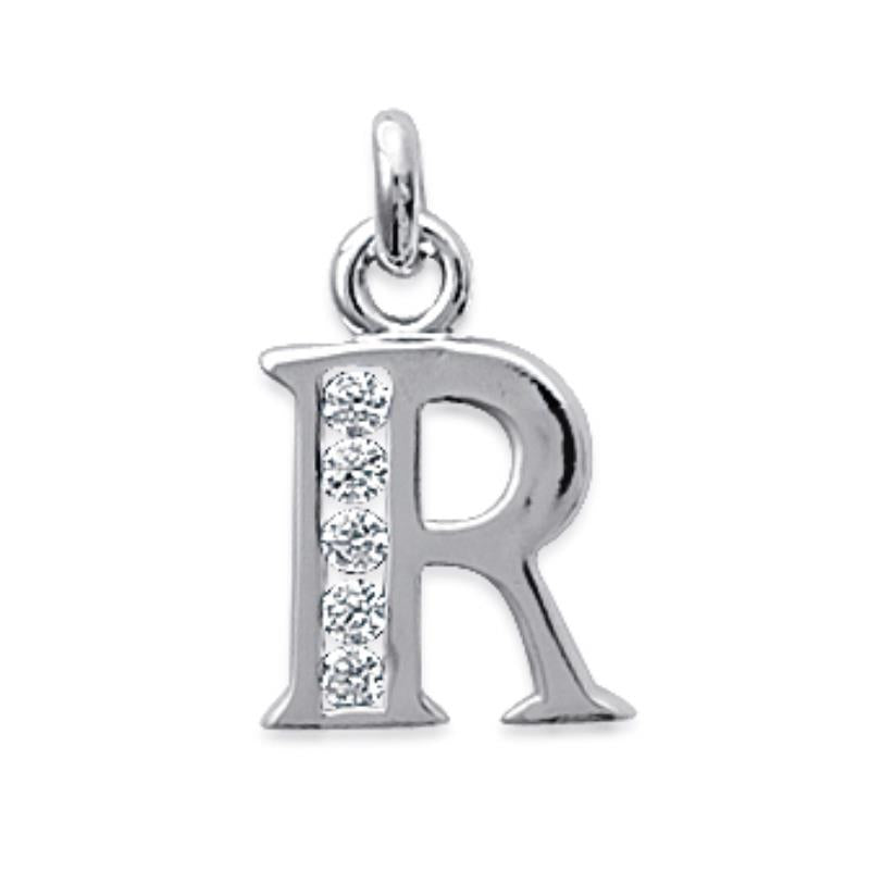 Coque de Nacre Pendentif initiale argent 186011017