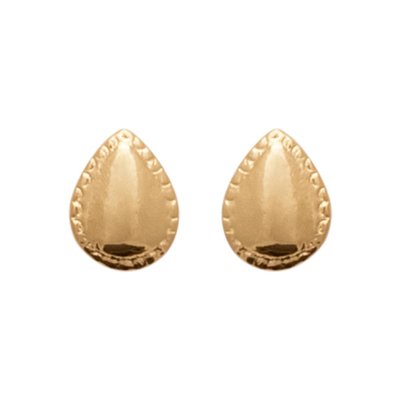 Coque de Nacre Puces d'oreilles plaqué or 2591400