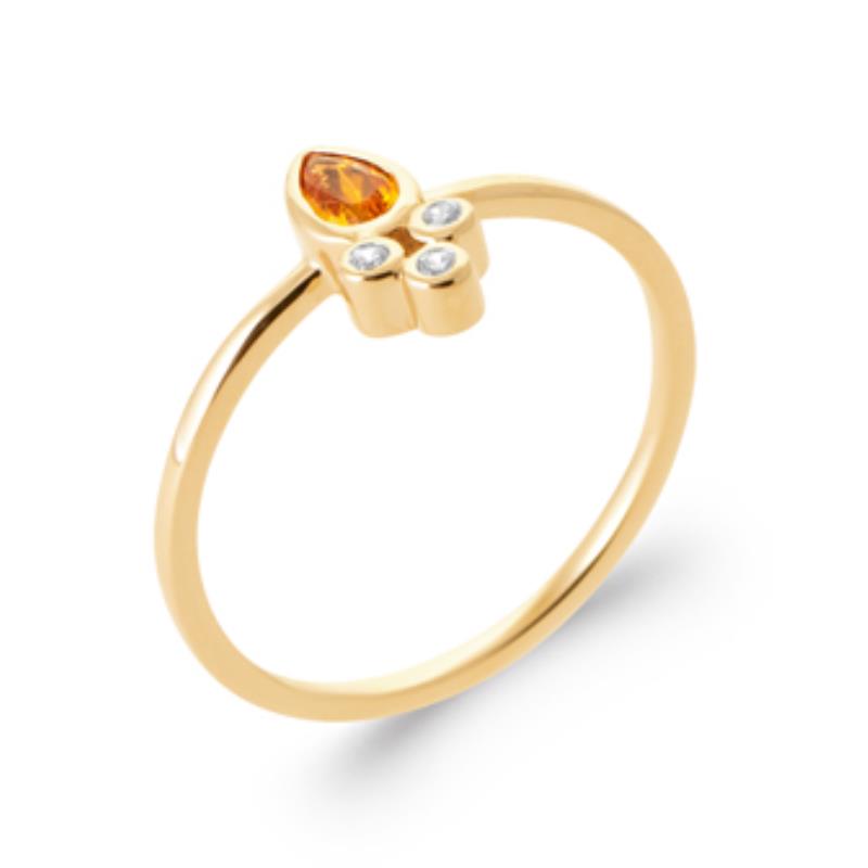 Coque de Nacre Bague plaqué or 2965090