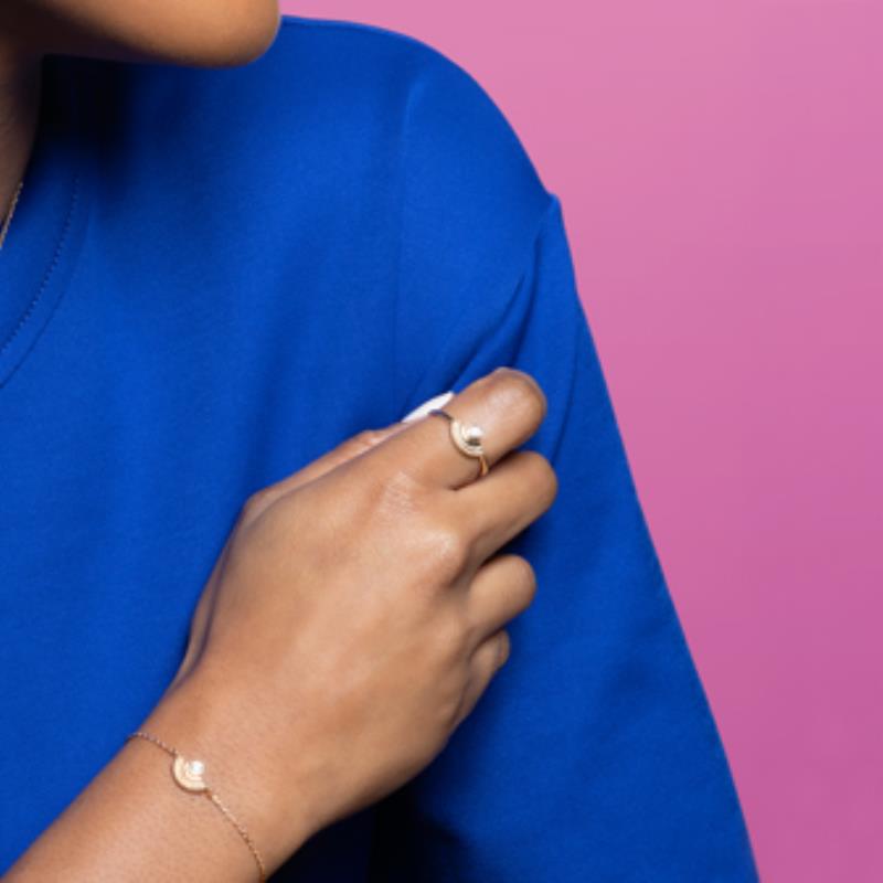 Coque de Nacre Bague plaqué or 2978910
