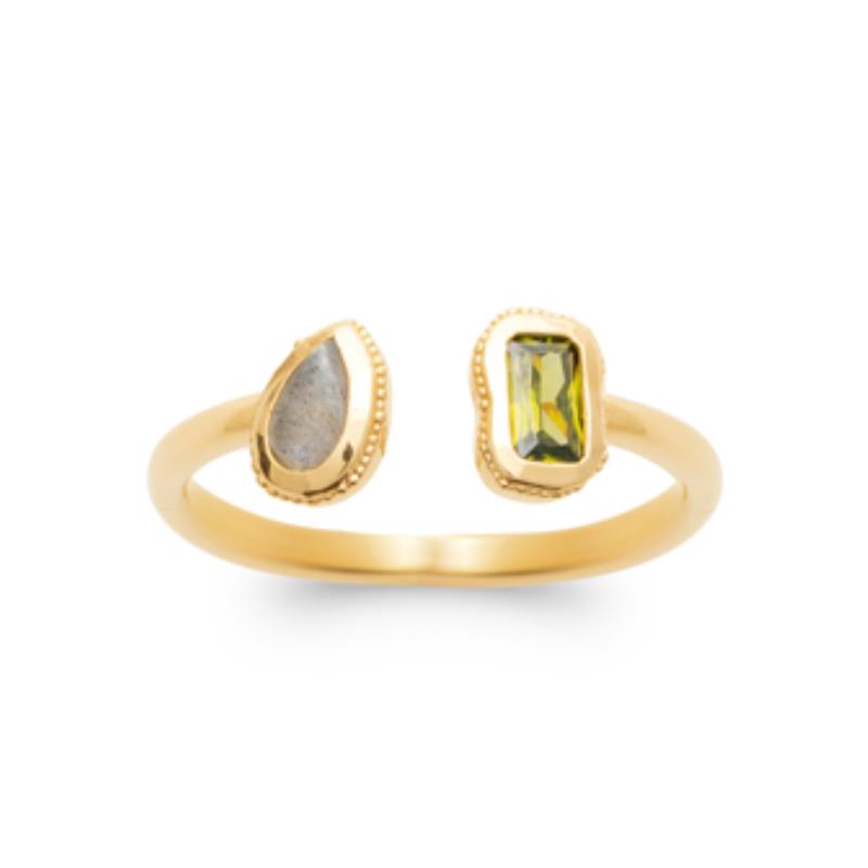 Coque de Nacre Bague plaqué or 20001115