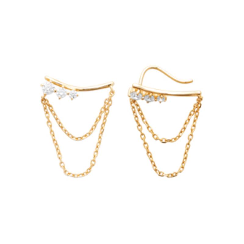Coque de Nacre Boucles d'oreilles plaqué or 23043510