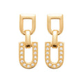 Coque de Nacre Boucles d'oreilles pendantes plaqué or 23053410