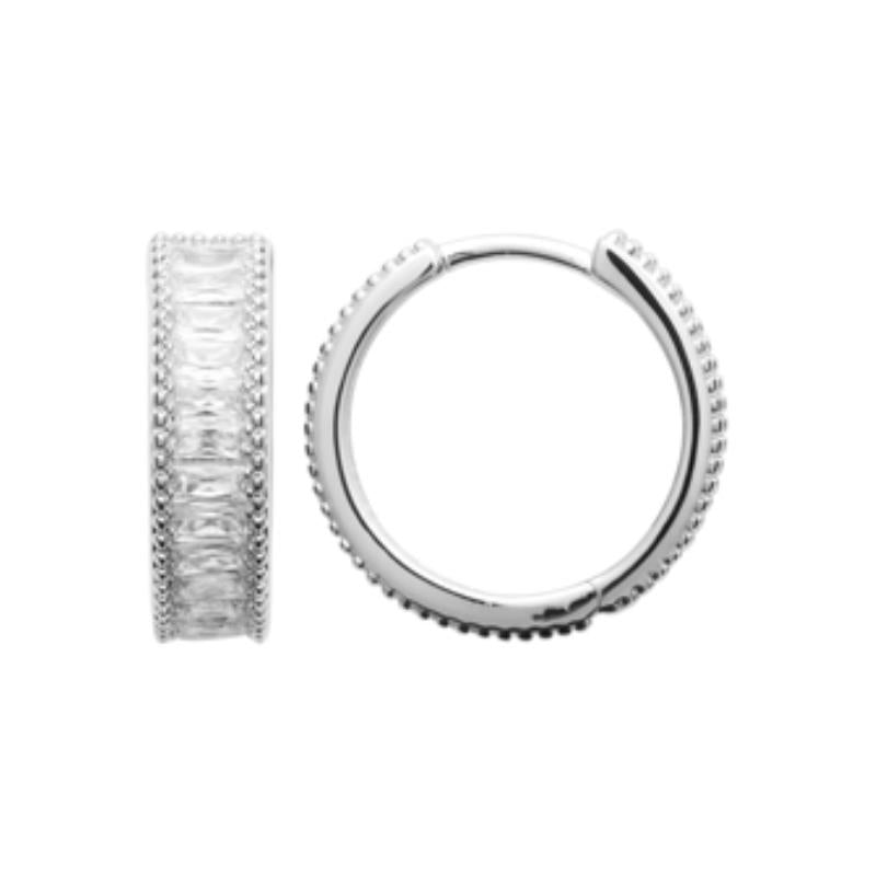 Coque de Nacre Créoles argent 1674010