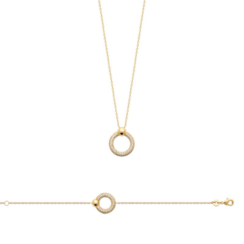 Coque de Nacre Bracelet plaqué or 973326