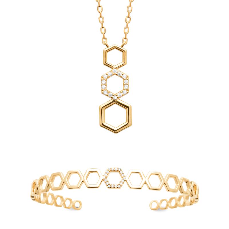 Coque de Nacre Collier plaqué or 974181