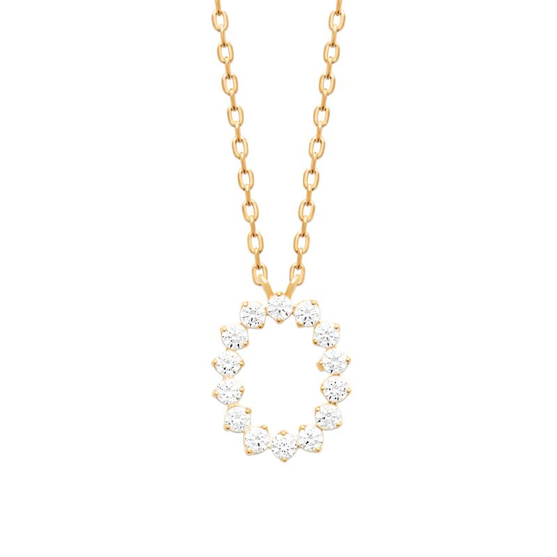 Coque de Nacre Collier plaqué or 974273