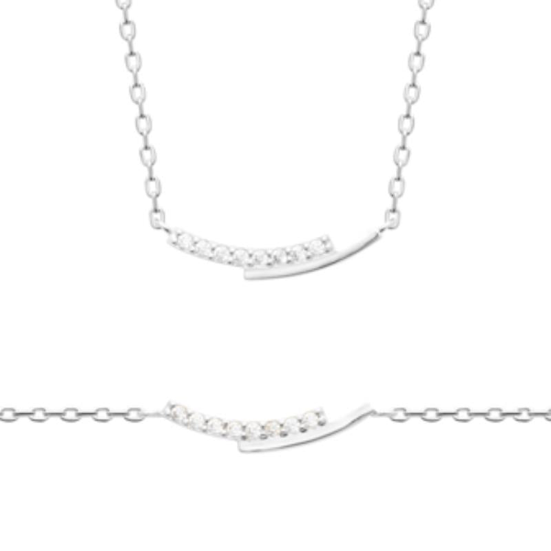 Coque de Nacre Collier argent 874056