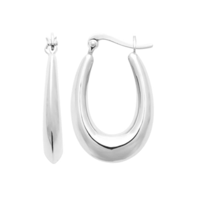 Coque de Nacre Créoles argent 7670700