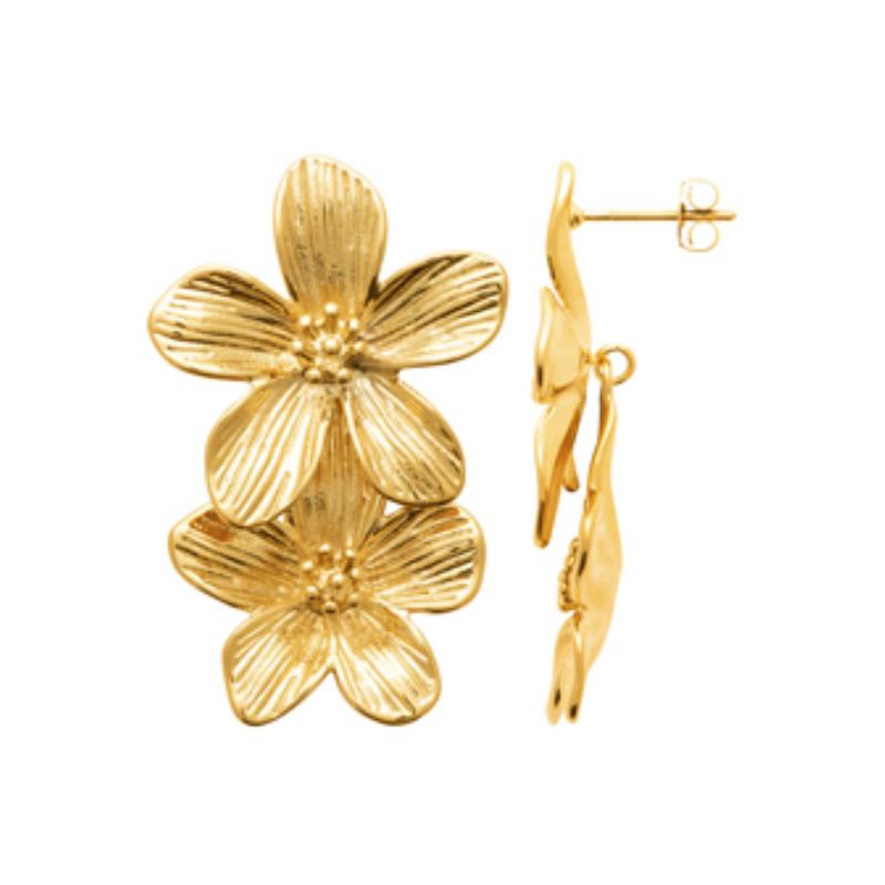 Izee Boucles d'oreilles acier doré 3115609