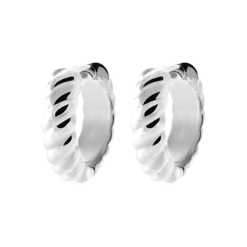 Coque de Nacre Créoles argent 7662012