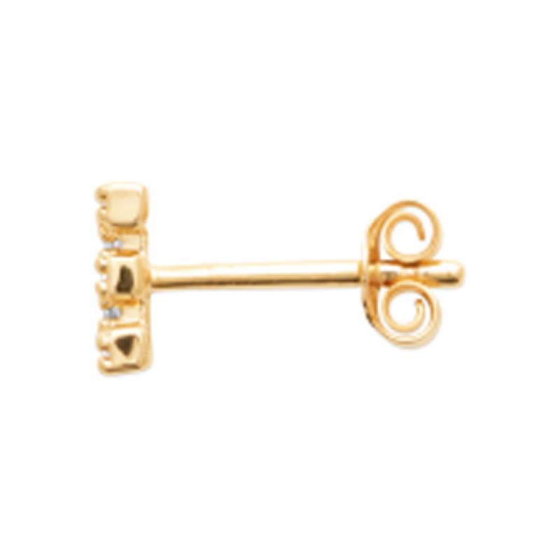Coque de Nacre Boucle d'oreille à l'unité plaqué or 23049810