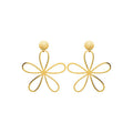 Coque de Nacre Boucles d'oreilles pendantes acier doré 3129309
