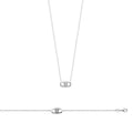 Coque de Nacre Collier argent 722008
