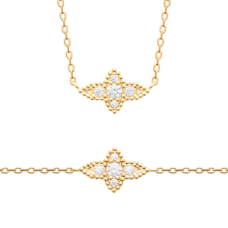 Coque de Nacre Collier plaqué or 974052