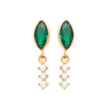 Coque de Nacre Puces d'oreilles plaqué or 23037750