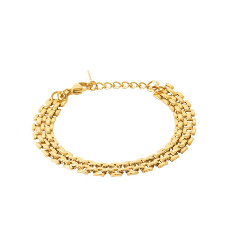 Coque de Nacre Bracelet acier doré 312318