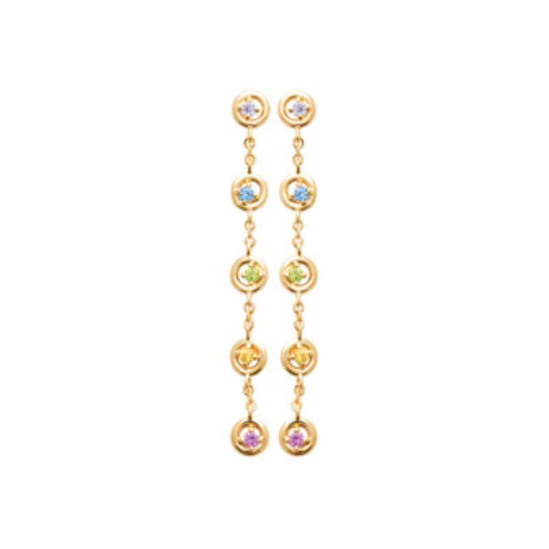 Coque de Nacre Boucles d'oreilles pendantes plaqué or 23064405